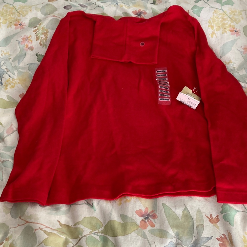 New Studio works Petite medium Red Long Sleeve Turtleneck-100% cotton